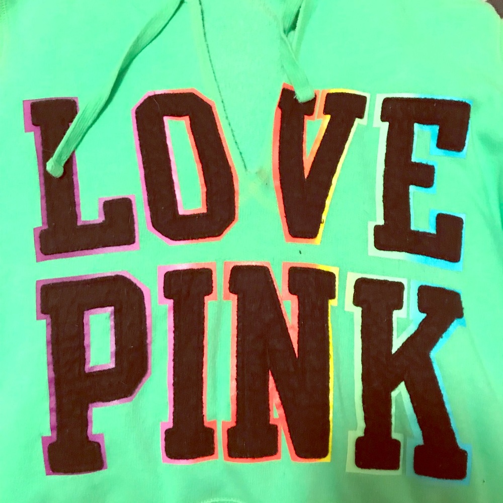Pink Victoria’s Secret V-neck hoody